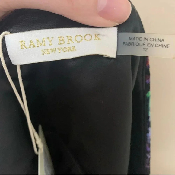 Ramy Brook Printed Malbec Skirt Size 12 NWT New Velvet - Picture 7 of 10